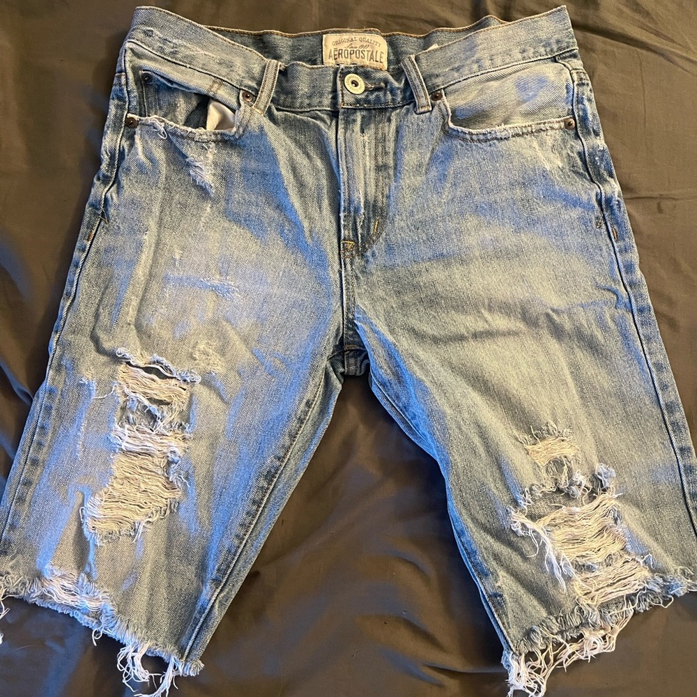 Aeropostale distressed shorts